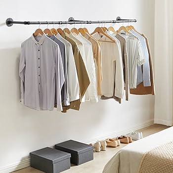 Amazon.com: IBUYKE 70 Inch Industrial Pipe Clothes Bar Rack